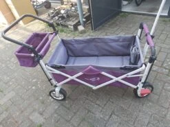 Active Outdoor Bolderkar Paars Met Zonnedak En Extra Bagagetas. Showmodel -Kinder Speelgoeds Winkel 20220422 183051 scaled 1