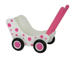 Houten Poppenwagen Poppenbuggy VanDijkToys Rose