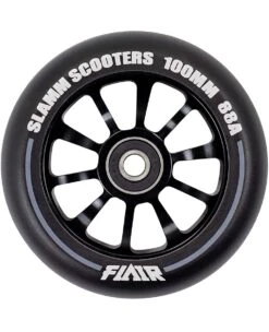 Stuntstep Wiel Aluminium 100mm Slamm Flair 2.0 Met Abec 9 Lagers In Color Zwart -Kinder Speelgoeds Winkel SL580 2 Slamm 100mm Flair 2.0 Alloy Core Wheel Black 2 speelactief.nl