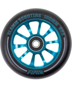 Stuntstep Wiel Aluminium 100mm Slamm Flair 2.0 Met Abec 9 Lagers In Color Zwart -Kinder Speelgoeds Winkel SL580 2 Slamm 100mm Flair 2.0 Alloy Core Wheel Blue speelactief.nl