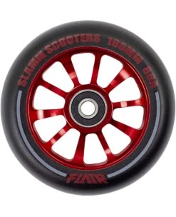 Stuntstep Wiel Aluminium 100mm Slamm Flair 2.0 Met Abec 9 Lagers In Color Zwart -Kinder Speelgoeds Winkel SL580 2 Slamm 100mm Flair 2.0 Alloy Core Wheel Red speelactief.nl