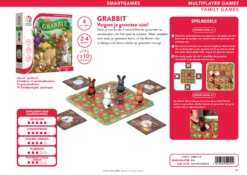 SmartGames SGM510 Grabbit Bordspel Familiespel -Kinder Speelgoeds Winkel SmartGames sgm510 grabbit familiespel denkspel puzzel spel