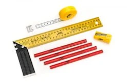 Toolkid Meetset Voor Kids Kindergereedschap -Kinder Speelgoeds Winkel ToolKid 101400 meetset winkelhaak potloodslijper rolmaat kindergereedschap 1