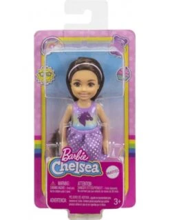 Barbie Pop Chelsea Met Bruin Haar En Jurkje Met Eenhoorn -Kinder Speelgoeds Winkel barbie club chelsea bruin haar eenhoorn top 2