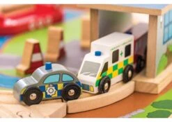 BigJigs BJT049 Treintafel Brandweer Spoortafel Houten Trein 9 BigJigs BJT049 Treintafel Brandweer Spoortafel Houten Trein -Kinder Speelgoeds Winkel bigjigs bt049 brandwweer trein set en tafel 3