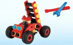 HEROS Constructor 84 Brandweerwagen Houten Constructieset -Kinder Speelgoeds Winkel constructor heros fantasy brandweer ladderwagen 1