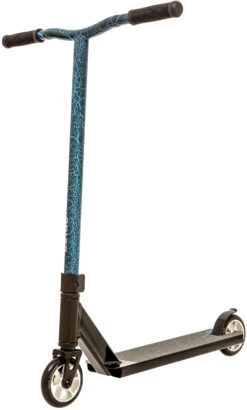 Stuntstep Crisp Blaster 20/20 Black/Blue Cracking -Kinder Speelgoeds Winkel crisp blaster 2020 pro scooter black blue cracked speelactief.nl 1