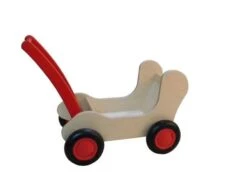 2-in-1 Duwkar En Poppenwagen – V. Dijktoys Combi -Kinder Speelgoeds Winkel duwkar poppenwagen 2in1 v.dijktoys combiwagen rood