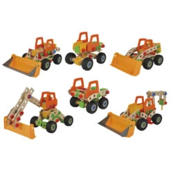 Eichhorn 6in1 Constructor 140-dlg Houten Constructie-speelgoed Loader -Kinder Speelgoeds Winkel eichhorn constructor 140dlg constructieset loader 6in1 set 6