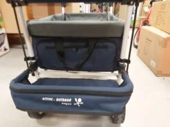 Active Outdoor Bolderkar Blauw Incl. Zonnedak, Extra Bagagetas En Extension. -Kinder Speelgoeds Winkel extension scaled 1