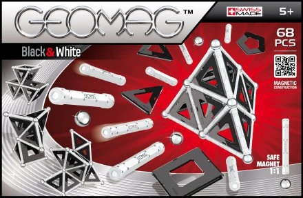 Geomag Panels Black & White 68 Delig Magnetisch Speelgoed 1 Geomag Panels Black & White 68 Delig Magnetisch Speelgoed