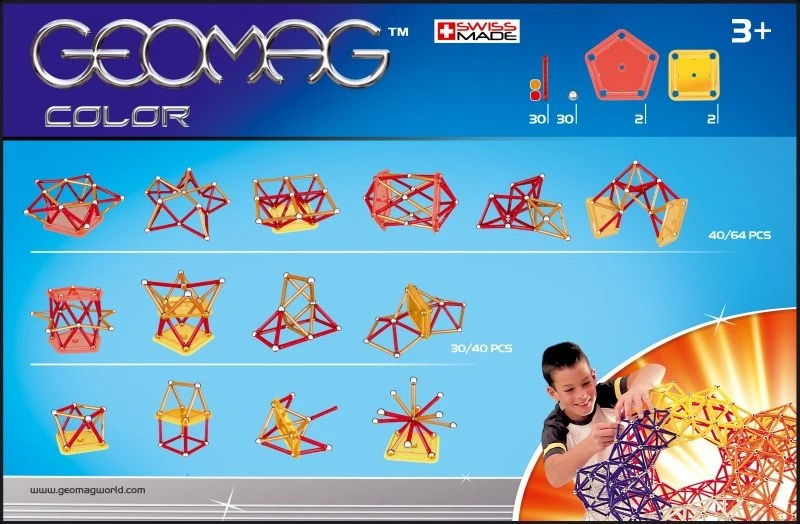 Geomag Color 64-delig 4 Geomag Color 64-delig - Afbeelding 4