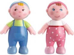 HABA Little Friends Poppenhuispopjes Babys Marie En Max -Kinder Speelgoeds Winkel habe little friends 302010 baby s marie en max 1