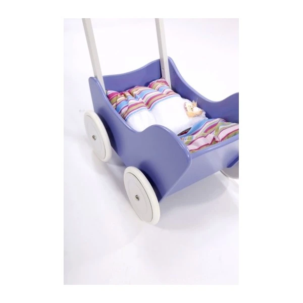 Houten Poppenwagen Purple 5 Houten Poppenwagen Purple - Afbeelding 5