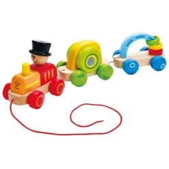 Houten Trein – Hape Triple Play Train -Kinder Speelgoeds Winkel houten trektrein hape e0431 triple play train