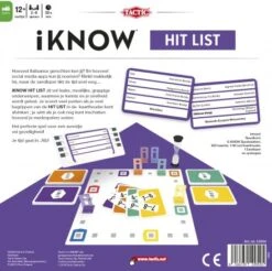 IKNOW Hitlist -Kinder Speelgoeds Winkel iknow hilist bordspel tactic 53954 1 1