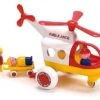 VikingToys Jumbo Ambulance Helikopter +brancard En 2-poppetjes