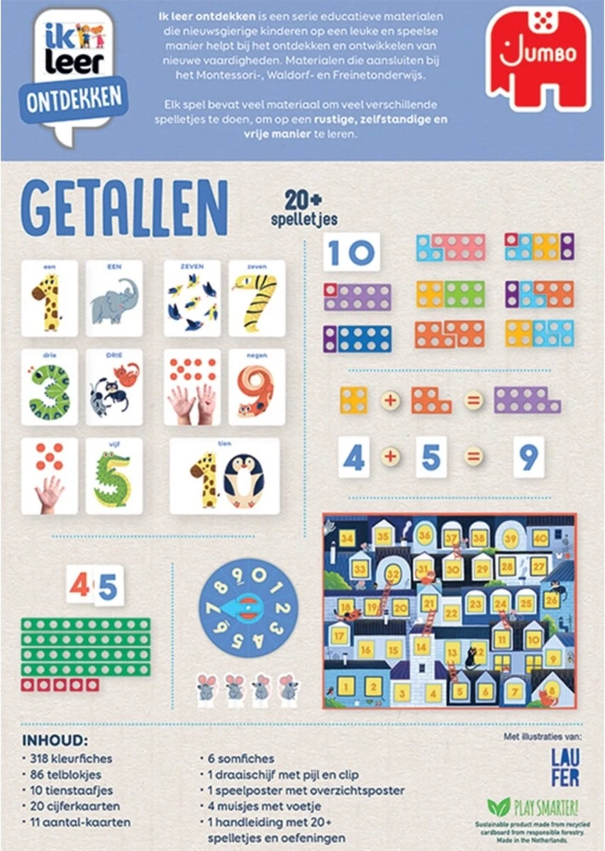 Jumbo 19788 Ik Leer Ontdekken Getallen 2 Jumbo 19788 Ik Leer Ontdekken Getallen - Afbeelding 2