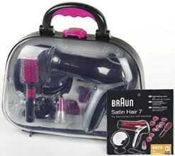 Braun Kappersset In Koffer -Kinder Speelgoeds Winkel kappersset braun satin hair 7 koffer theo klein 5872 1 1