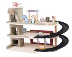 Little Dutch LD4491 Houten Railway Garage -Kinder Speelgoeds Winkel little dutch 4491 railway garage 3