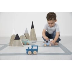 Little Dutch LD 4379 Pickup Blauw -Kinder Speelgoeds Winkel little dutch 4379 houten pickup 3