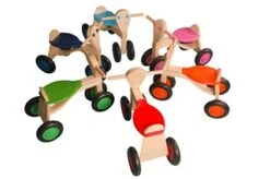 Van Dijk Toys Loopfiets Groen Berkenhout -Kinder Speelgoeds Winkel loopfiets berken v.dijktoys 2 1 1