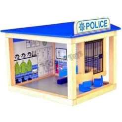 Pintoy Houten Politiebureau -Kinder Speelgoeds Winkel politie bureau pintoy 10584 1 1