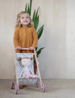 Little Dutch Poppenbuggy Spring Flowers -Kinder Speelgoeds Winkel poppenbuggy little dutch pink flowers 3