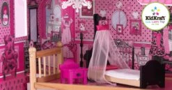 Poppenhuis Barbiehuis Amelia -Kinder Speelgoeds Winkel poppenhuis barbiehuis kidkraft 65093 amelia 1 scaled 1