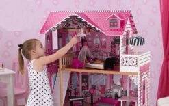 Poppenhuis Barbiehuis Amelia -Kinder Speelgoeds Winkel poppenhuis barbiehuis kidkraft 65093 amelia 4