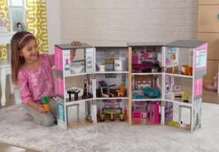 Poppenhuis Modern Deluxe Herenhuis -Kinder Speelgoeds Winkel poppenhuis kidkraft 65883 modern deluxe herenhuis 1 1