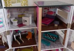 Poppenhuis Modern Deluxe Herenhuis -Kinder Speelgoeds Winkel poppenhuis kidkraft 65883 modern deluxe herenhuis 5
