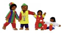 Kinder Speelgoeds Winkel -Kinder Speelgoeds Winkel poppenhuispopjes afrikaanse familie goki 51817 1