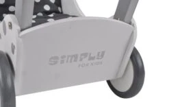 Poppenwagen Simply For Kids Stippen Wit -Kinder Speelgoeds Winkel poppenwagen simply for kids stippen wit 3