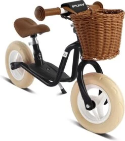 PUKY 1510 LRM Retro Zwart Loopfiets Black -Kinder Speelgoeds Winkel puky 4092 loopfiets lrm zwart retro incl mandje speelactief.nl 1 1