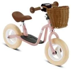 PUKY 4094 LRM Retro Roze Loopfiets Rose -Kinder Speelgoeds Winkel puky loopfiets lrm pink retro incl mandje speelactief.nl 3 1