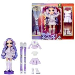 Rainbow High Fashion Winter Break Modepop Violet Willow -Kinder Speelgoeds Winkel rainbow high fashion winter break doll violet willow 2