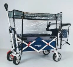 Active Outdoor Wagon Regenhoes Bolderkar -Kinder Speelgoeds Winkel regenhoes active outdoor wagon bolderwagen zijkant open