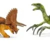 Schleich 42217 Kleine Triceratops And Therizinosaurus Dinosaurus