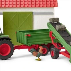 Schleich 42377 Hooitransportband Met Boer FarmWorld -Kinder Speelgoeds Winkel schleich 42337 hooi transportband met boer 2