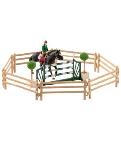 Schleich 42389 Manege Met Ruiter En Paarden Horse Club -Kinder Speelgoeds Winkel schleich 42389 manege met ruiters en paarden 1 1