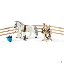 Schleich 42389 Manege Met Ruiter En Paarden Horse Club -Kinder Speelgoeds Winkel schleich 42389 manege met ruiters en paarden 3