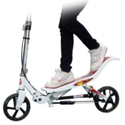 Space Scooter White Spacescooter Wit -Kinder Speelgoeds Winkel spacescooter step autoped white 3