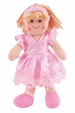 Pop BigJigs Lily 25 Cm. 3 Pop BigJigs Lily 25 Cm. -Kinder Speelgoeds Winkel stoffen pop lily bigjigs toys bjd006 1