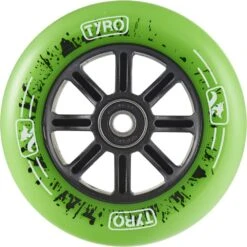 Longway Stuntstep Wielen 110mm Universeel PE Velg Black -Kinder Speelgoeds Winkel stuntstep wiel 110mm kunststof velg abec9 lagers groen speelactief.nl 4