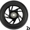 Stuntstep Wielen 100mm Alu Wheels Set Van 2 Black