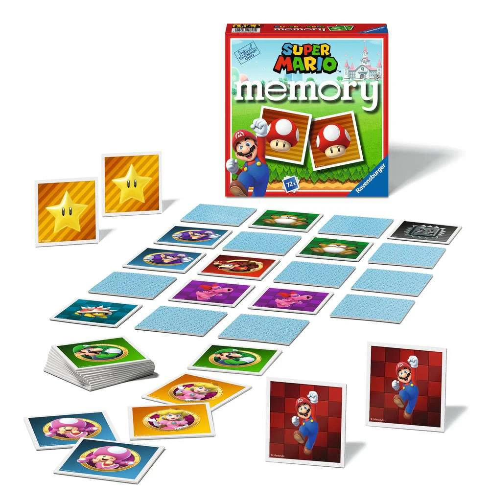 Super Mario Memory Ravensburger 208272 2 Super Mario Memory Ravensburger 208272 - Afbeelding 2