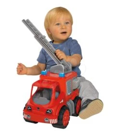 BIG Power Worker Midi Brandweer Ladderwagen 7 BIG Power Worker Midi Brandweer Ladderwagen -Kinder Speelgoeds Winkel zandbakauto big power worker brandweerwagen big 56834 2